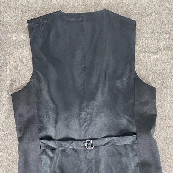 Express Five Button Wool Blend Vest Top Men's Small Black Casual - Picture 7 of 9